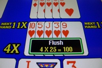  Flush with 4x bonus