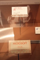  Paul Allen's business cards for Microsoft's early days as an Albuquerque-based company.