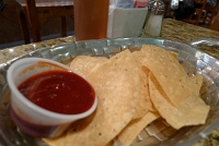  Chips and salsa at Los Cuates