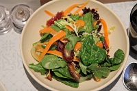  Green salad with dates and white balsamic vinaigrette at Andaz 5th Avenue