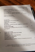  Room Service Menu, Four Seasons Hotel Houston