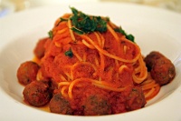  Spaghetti with meatballs
