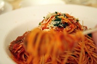  Spaghetti with meatballs
