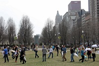  Pillow Fight, Millenium Park