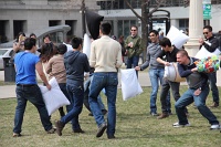  Pillow Fight, Millenium Park