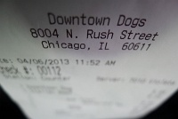  Downtown Dogs receipt