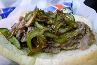  Italian Beef sandwich with sweet peppers at Downtown Dogs