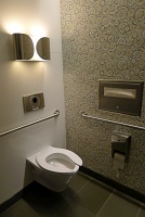  Bathroom stall, T-2 United Club at ORD