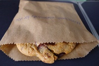  Fresh baked chocolate chip cookie
