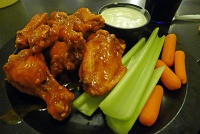  Buffalo wings with blue cheese dressing at Duff's 