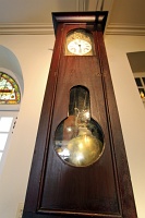  The Ursuline nuns brought this clock from the old New Orleans convent to a newly established convent in Galveston.  9 nuns and 90 students perished in the great hurricane of 1900, but the clock survived and was returned to New Orleans shortly thereafter.