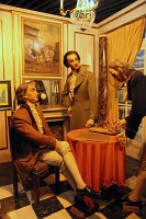  James Monroe looks on at the signing of Louisiana Purchase (Musee Conti Wax Museum)