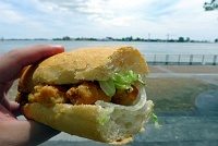  Shrimp po-boy from Johnny's Po-Boy Restaurant