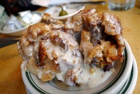  Warm Bread Pudding with Whiskey Sauce at Gumbo Shop