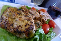  Grilled chicken with balsamic pasta salad - Executive Class, Air Canada CRJ-700