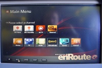  Channel selection, enRoute IFE - Executive Class, Air Canada CRJ-700