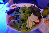  Mixed greens, grape tomatoes and parmesan with balsamic vinaigrette - Executive First Class, Air Canada A330