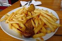  Currywurst with pommes frites