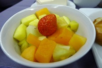  Fresh fruit appetizer - BusinessFirst Class, United Airlines