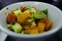  Mediterranean-style salad - BusinessFirst Class, United Airlines