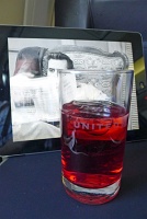 Cran-apple juice - First Class, United Airlines