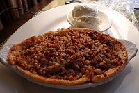  Fruit Cobbler at The Westin Portland: Mixed baked fruits with a cinnamon walnut crumble served a la mode with vanilla ice cream or whipped cream