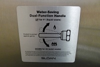  Flushing handle at PDX Airport