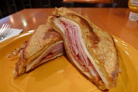  Monte Cristo Sandwich at Beaches Restaurant, PDX Airport