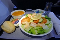 First class lunch on United