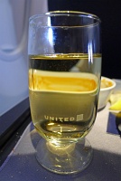  White wine on United