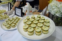  Green Tea Matcha & White Cocolate with Feulilletine, Citrus Grand Marnier, Joconde, Matcha Cremeux, White Chocolate, and Salted Apricot Gel