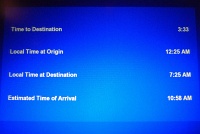  Flight status screen 3.5 hrs prior to arrival - IAH-FRA
