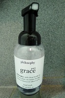  Soap dispenser in BusinessFirst bathroom - IAH-FRA