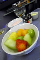  Fresh fruit appetizer of strawberry, white grapes, pineapple and melon - IAH-FRA