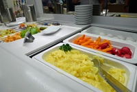  German potatoes, radishes and carrots - Lufthansa Senator Lounge, Frankfurt Airport