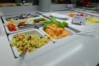  Cherrypepper cream and pasta salad - Lufthansa Senator Lounge, Frankfurt Airport