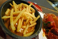  Albondigas de secreto iberico al curry rojo Thai con patatitas confitadas (pork meatballs in thai red curry and citronella confit potatoes), Madrid