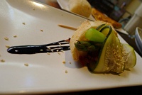  Asparagus and zucchini tapa, Madrid
