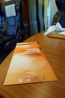  Snack menu - Renfe AVE First Class cabin, Madrid-Sevilla