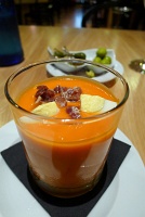  Salmorejo with quail egg and jamon iberico, Sevilla