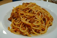  Spaghetti with meat sauce, Sevilla