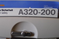  Lufthansa Business Class seat back, MAD-FRA