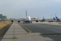  Taxiing A380, Frankfurt Airport