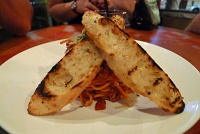  Spaghetti with italian sausage bolognese at Latitute Lounge