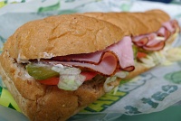  Ham and cheese sandwich, Subway