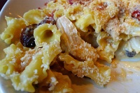  Mac Cheese^2 (chicken breast, applewood bacon, wild mushrooms, cheddar, parmesan, campanelle pasta & truffle oil) at Yard Housea