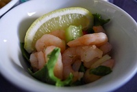  Chilled shrimp on United Airlines