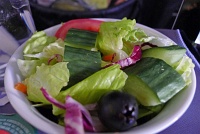  Green salad on United Airlines