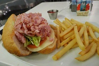  Ham and Cheese PoBoy and Fries - 3rd Bar Eating House, IAH Terminal B