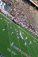  Kansas on offense in front of Rice student section